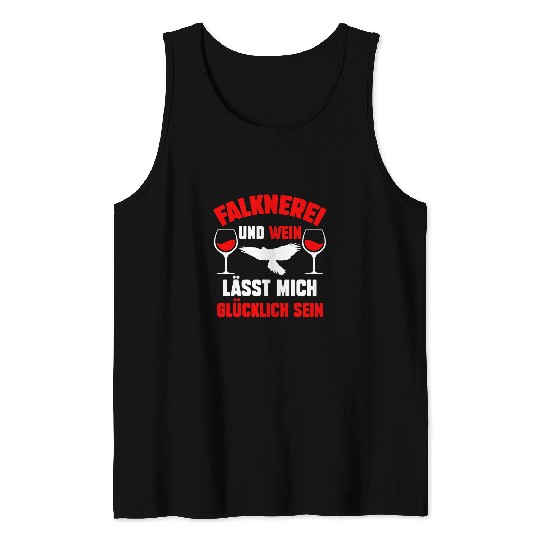 Wines Fun Falkner Falconry Tank Tops