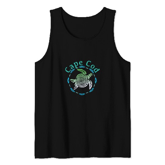 Turtle Pet Cape Cod Tribal Turtle Tank Tops
