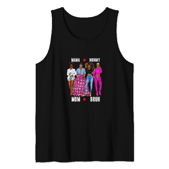 Coffee Fun Afro Black Moms Mothers Day Black Womens Coffee Lover Funny Tank Tops