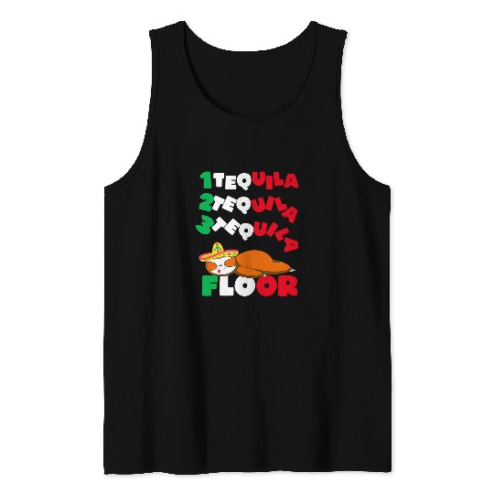 Sloth Pet Cinco De Mayo Mens Tequila Drinking Funny Sloth Joke Tank Tops