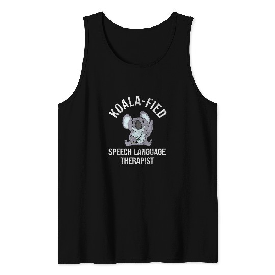Koala Pet Therapist Speech Pathology Speech Therapy Tank Tops