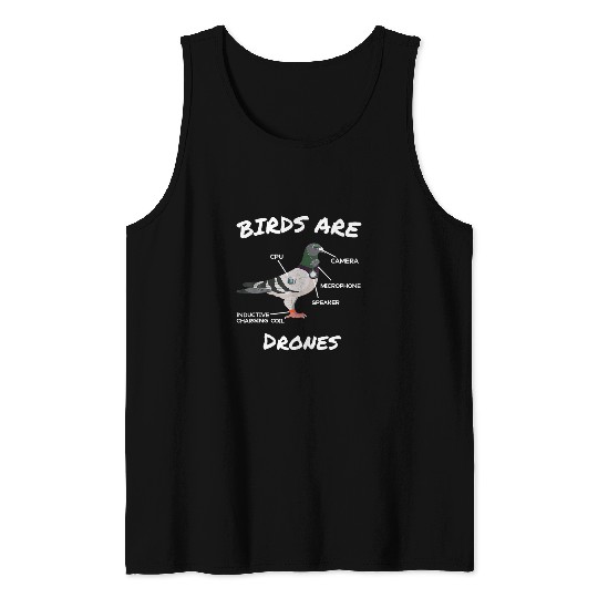 Birds Are Drones Conspiracy And Heory Tank Tops