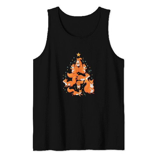 Squirrel Pet Christmas Ornament Tree Funny Mom Dad Tank Tops
