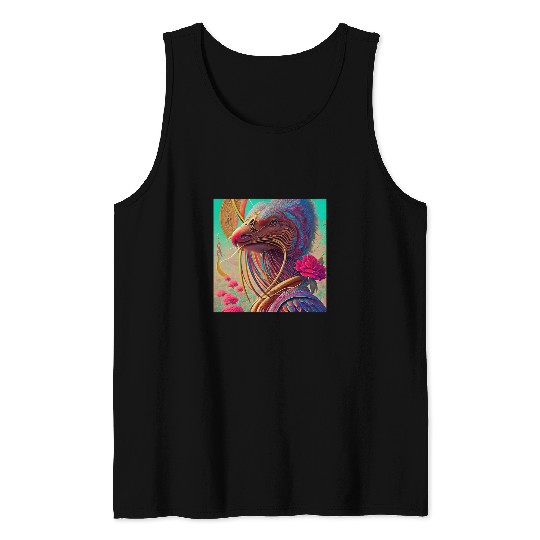 Bird Person in the Sky City Tank Tops