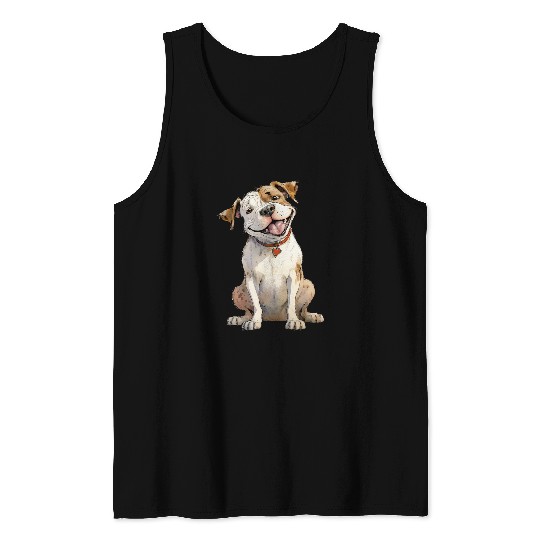 American Bulldog Cute Bulldog Adorable Dog Owner Tank Tops