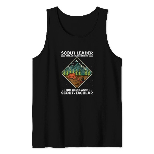 Scout Job Design for Scouting Law and Troop Leader 1 Tank Tops