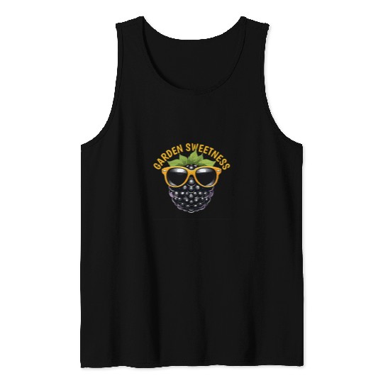 Garden Sweetness Cute Blackberry Tank Tops