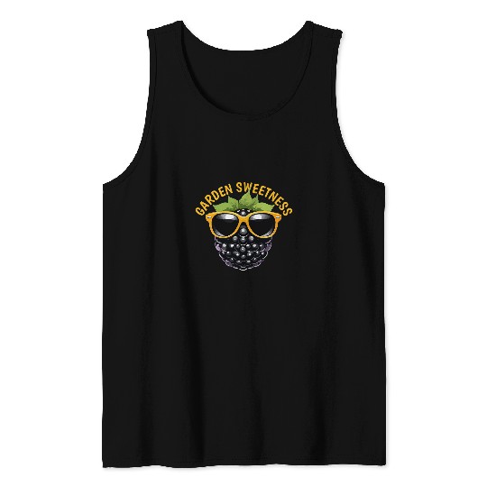 Garden Sweetness Cute Blackberry Tank Tops