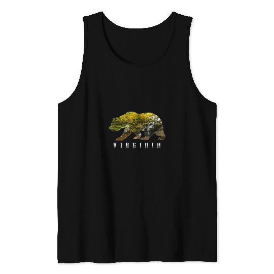 Bear Pet Virginia Bear Shenandoah National Park Image Souvenir Tank Tops