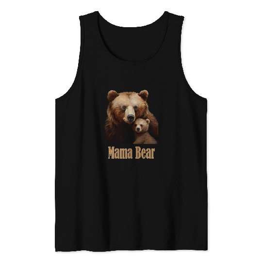 Bear Pet Life Is Really Good Mama Bear vintages Retro Mothers Day Tank Tops