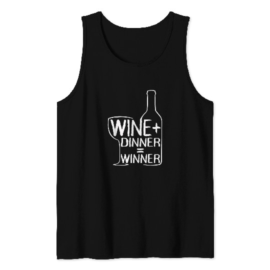Wines Fun Dinner Winner Red Wines Lover White Wines 2 Tank Tops