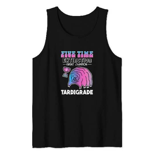 Bear Pet Tardigrade Water Bear Extinction Event Champion 4 Tank Tops