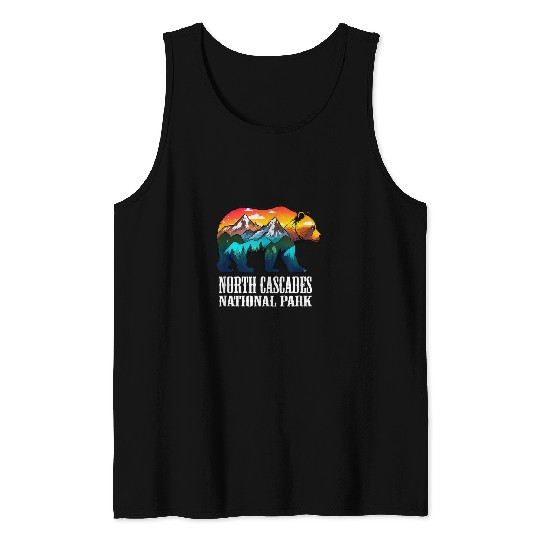 Bear Pet BEAR North Cascades wildlife trip PNW Pacific Northwest WA Tank Tops