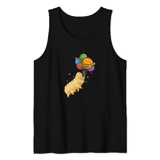 Bear Pet Tardigrade in Space Micro Animals Water Bear Tank Tops