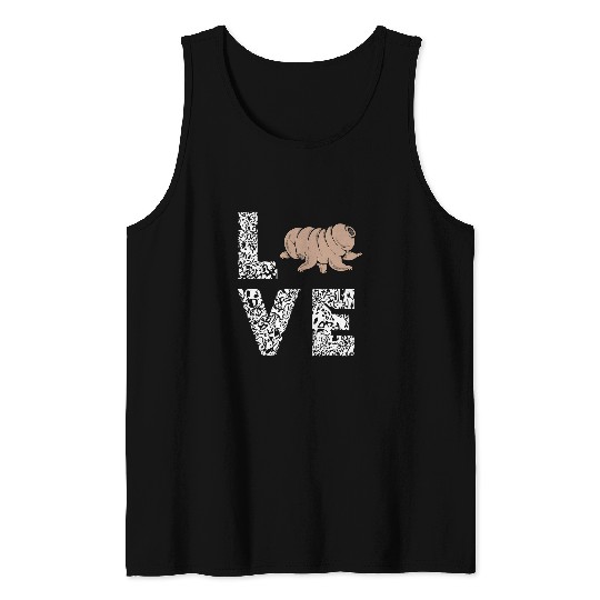 Bear Pet Tardigrade Love Science Microbiology Water Tank Tops