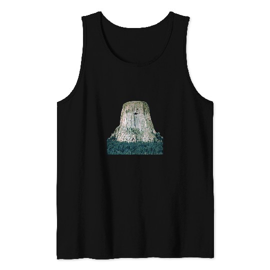Bear Pet Devils Tower Bear Lodge Butte Wyoming Geology Nature Tank Tops