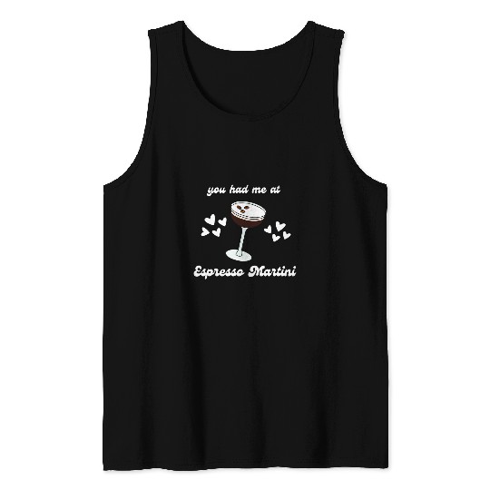 Bartender Job Espresso Martini Cute Cocktail Booze Bartender Coffee Tank Tops