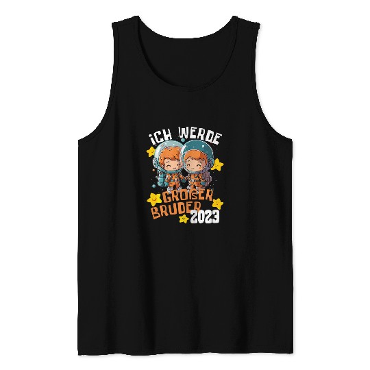Astronaut Job Kids I Will Be Big Brother 3Astronaut Pregnancy Tank Tops