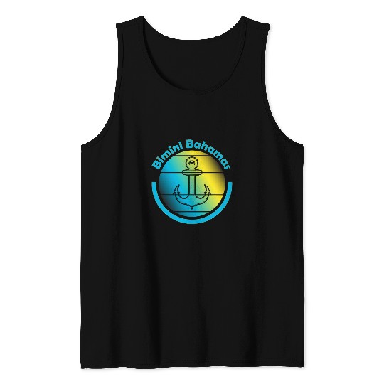 Bahama Vibes Sailing Yacht Anchor Island of Bimini Bahamas Tank Tops