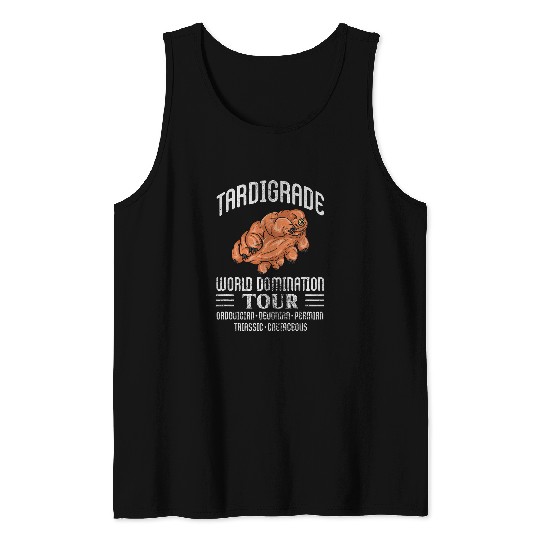 Bear Pet Tardigrade Waterbear Microbiologist Biologist Grunge Tank Tops