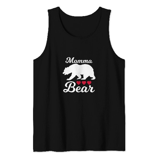 Bear Pet Momma bear beautiful family graphic design Tank Tops