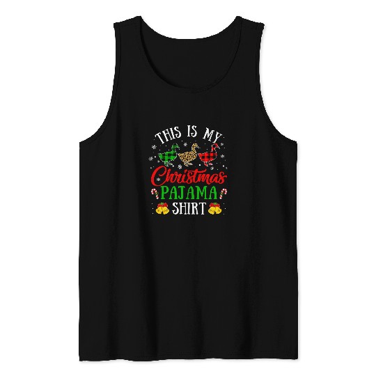 Duck Pet This Is My Christmas Pajama Duck xmass Tree Animals 165 Tank Tops