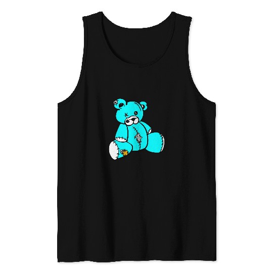 Bear Pet Lonely Teddy Bear Waiting To Be Played With Tank Tops