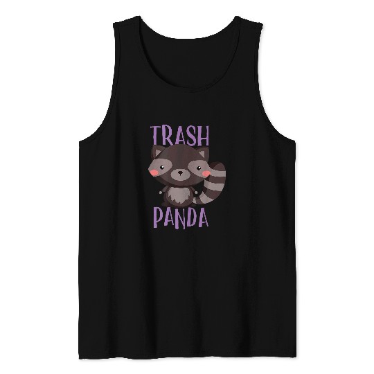 Raccoon Pet Trash Panda Cute Raccoon 2 Tank Tops