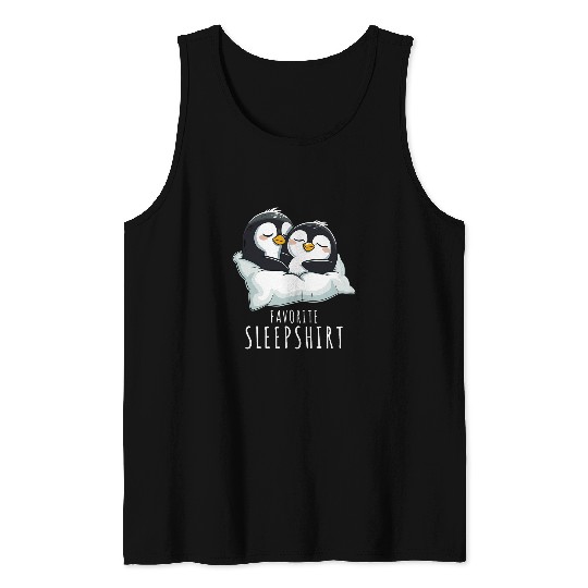 Penguin Pet Couples Penguin Pajama Favourite Sleep Penguins Tank Tops
