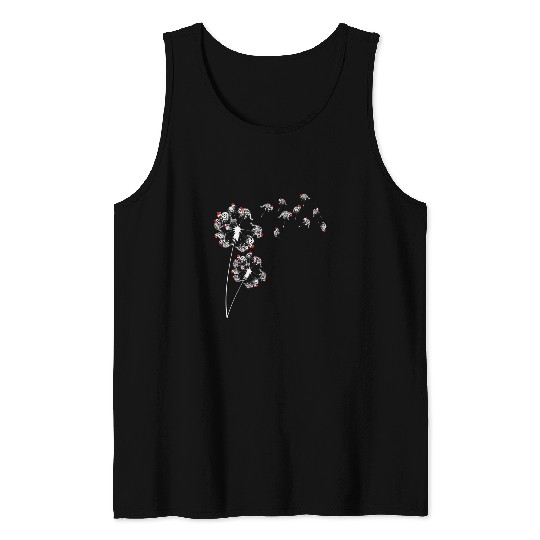 Raccoon Pet Christmas Animal Trash Panda Raccoon Dandelion Racoon Tank Tops