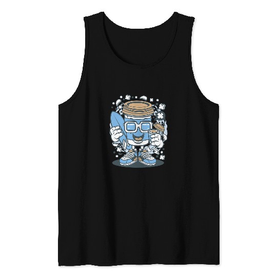 Coffee Fun mug coffee design Tank Tops