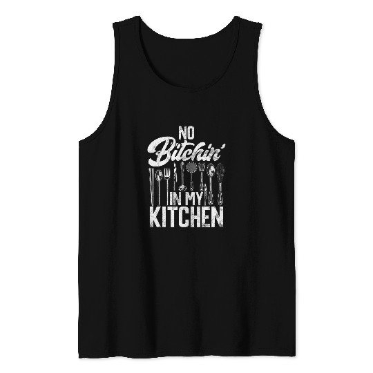 Retro Culinary Cook Kitchen Chef 2Restaurant Executive Chef 21 Tank Tops