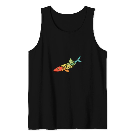Fishing Enthusiast Bass Trout Walleye Fisherman Lake Life Tank Tops