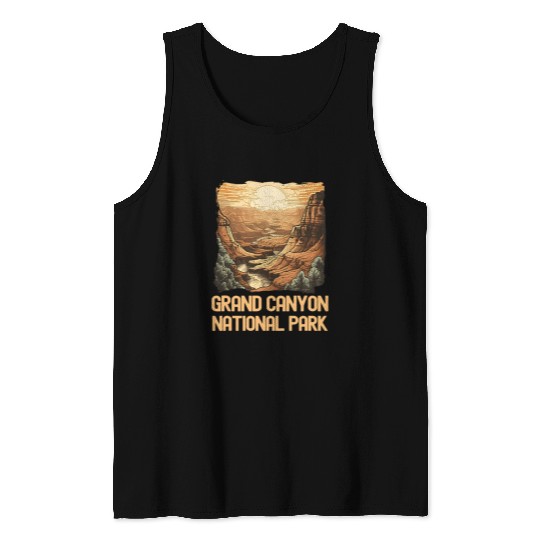 Grand Canyon Adventure Hiking Nature Lover Print 29 Tank Tops