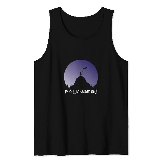 Falconry Bird Falconry Bird of Prey Hawk Bird of Prey Stain Hunt Tank Tops