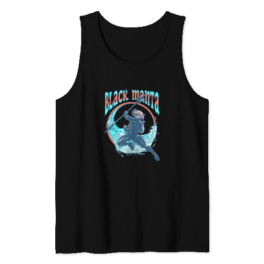 Aquaman and the Lost Kingdom Black Manta Surf Tank Tops
