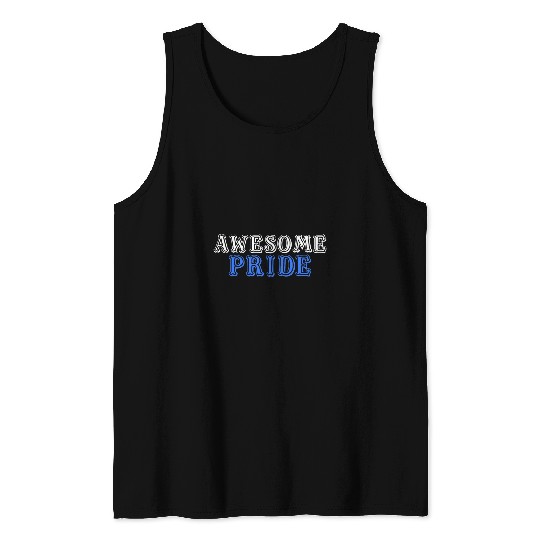 Awesome Pride s Support the Police Independence Day Tank Tops