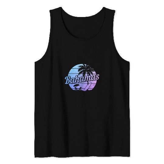 Bahamas Nassau Surf vintages Souvenir Beach Surfer 3 Tank Tops