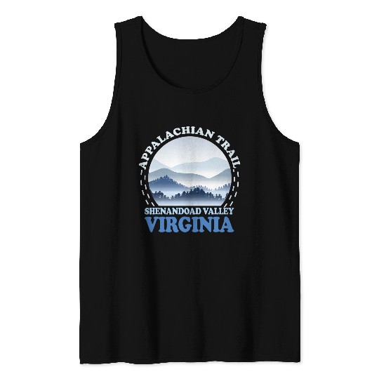 Appalachian Trail Hikers Hiking at Shenandoahs Valley VA Tank Tops