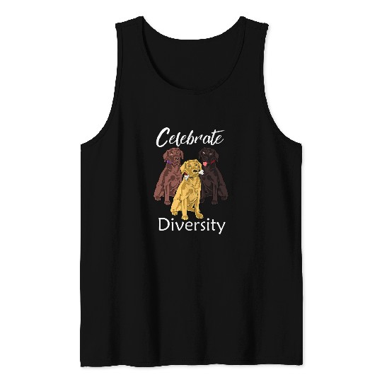 Labrador Retriever Diversity Gift Yellow Lab Gift Tank Tops
