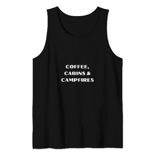 Coffee Fun East Coast Coffee Camping Tank Tops