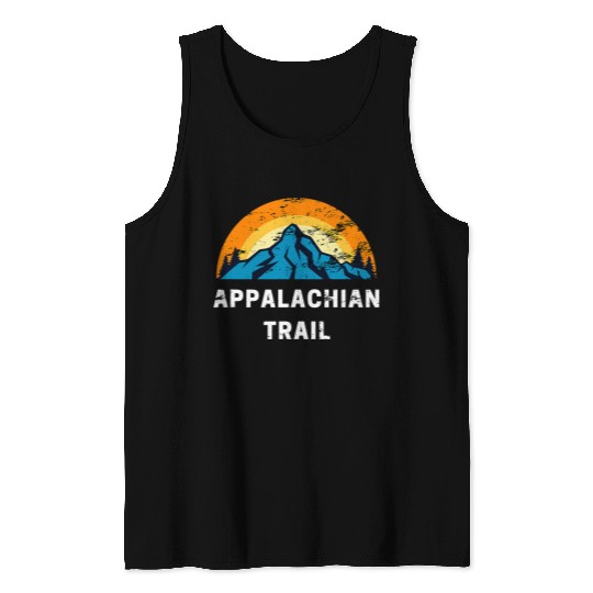Appalachian trail hiking mountains men women retro vintage Tank Tops