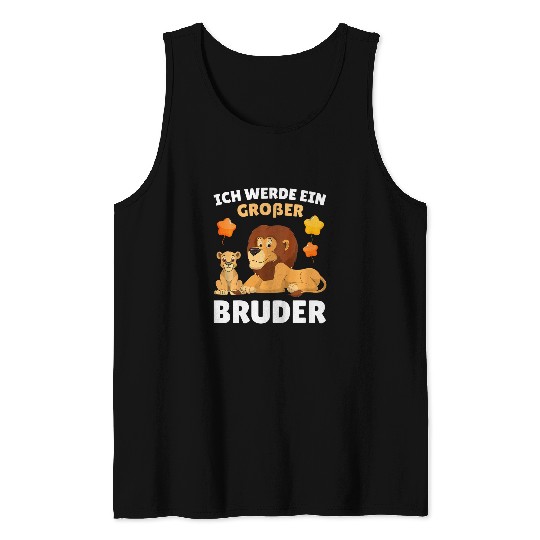 Lion Pet Kids Big Brother Lion 1 Tank Tops