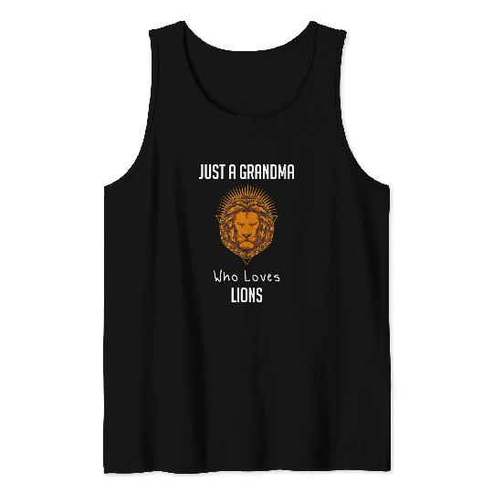 Lion Pet Just A Grandma Who Loves Lions Lion Lover 8 Tank Tops