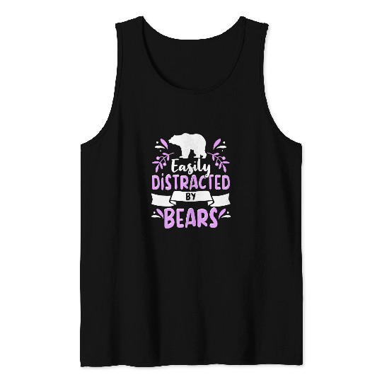 Bear Pet Bear Apparel Grizzly Wildlife Animal for Women and Girls 17 Tank Tops