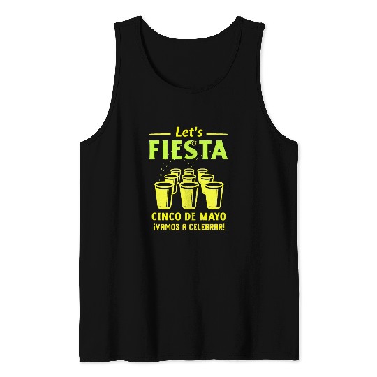 Beer Fun Cinco De Mayo s for Women Men Mexican Beer Pong Fiesta Tank Tops
