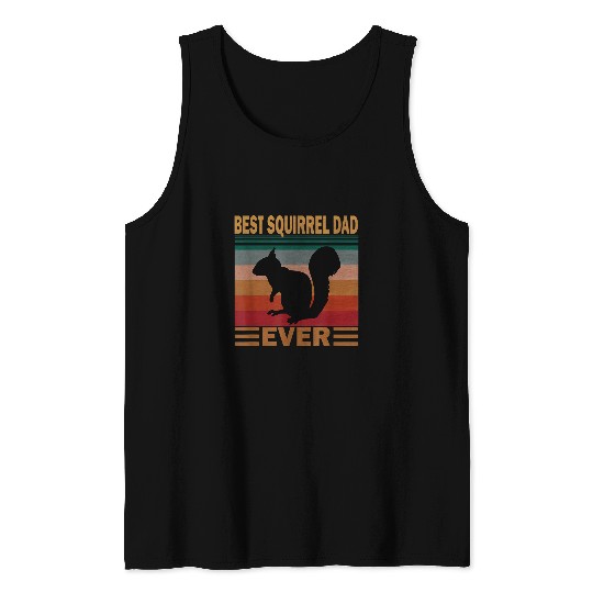Squirrel Pet Dad Rescued Squirrel Tank Tops