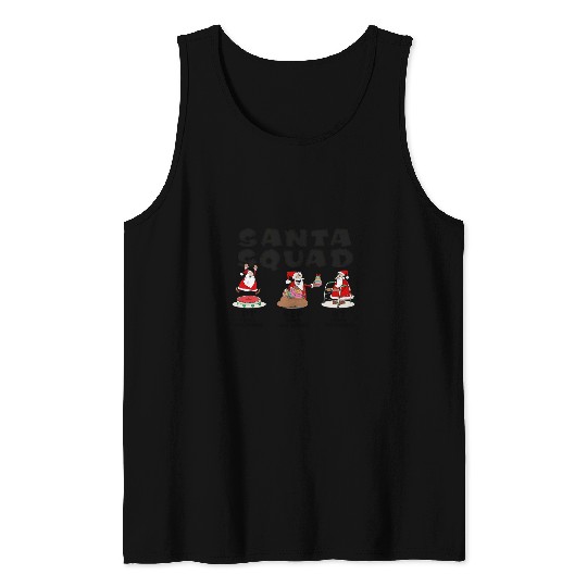 Santa Squad Christmas Physical Therapist Christmas Slp Tank Tops
