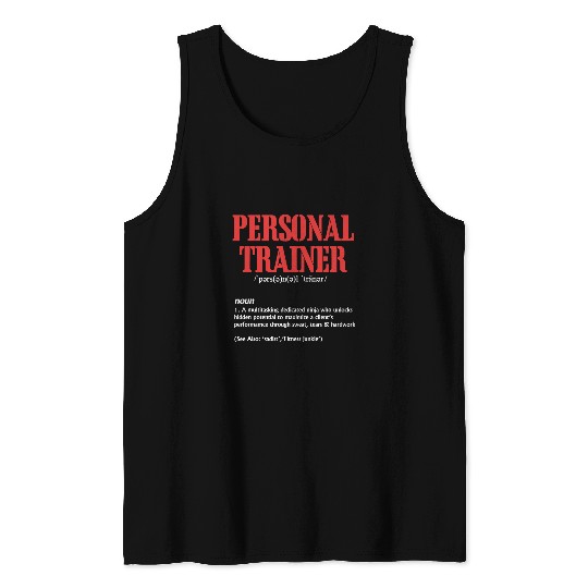 Personal Trainer Definition Exercise Fitness Training Tank Tops