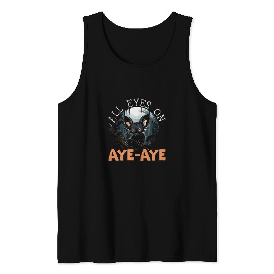 Lemur Pet Aye Aye Face Ayeaye Nocturnal Lemur Wildlife Animal 34 Tank Tops